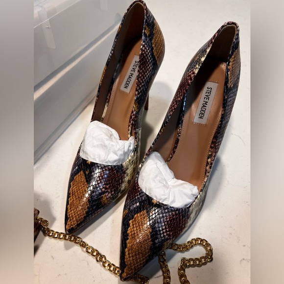 Steve Madden snakeskin vala pump & be sublime bag - Picture 6 of 12